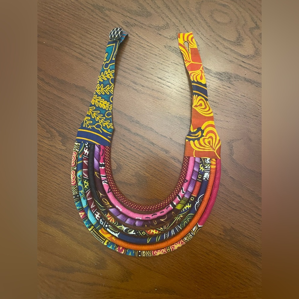 Vibrant One-of-a-Kind Multicolored Layered Necklace - Picture 5 of 6